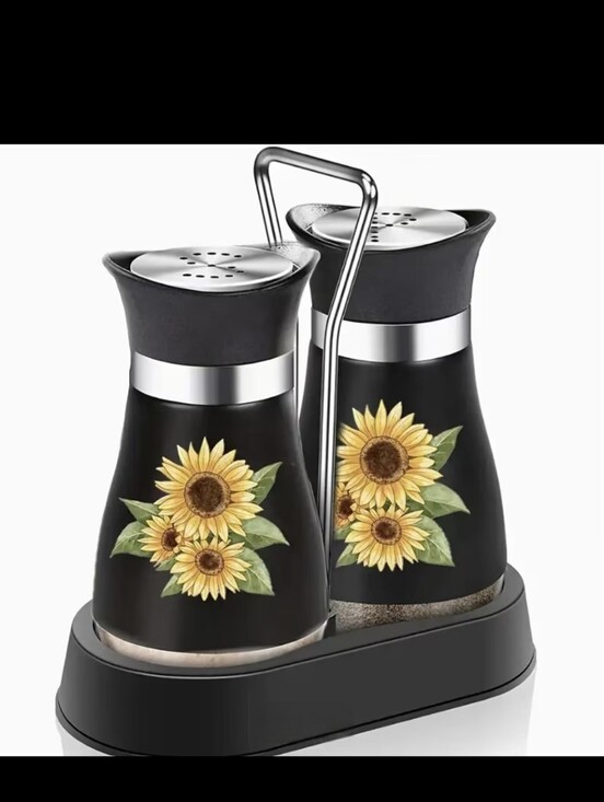 Other - NWT Sunflower Design Salt and Pepper Shaker Set